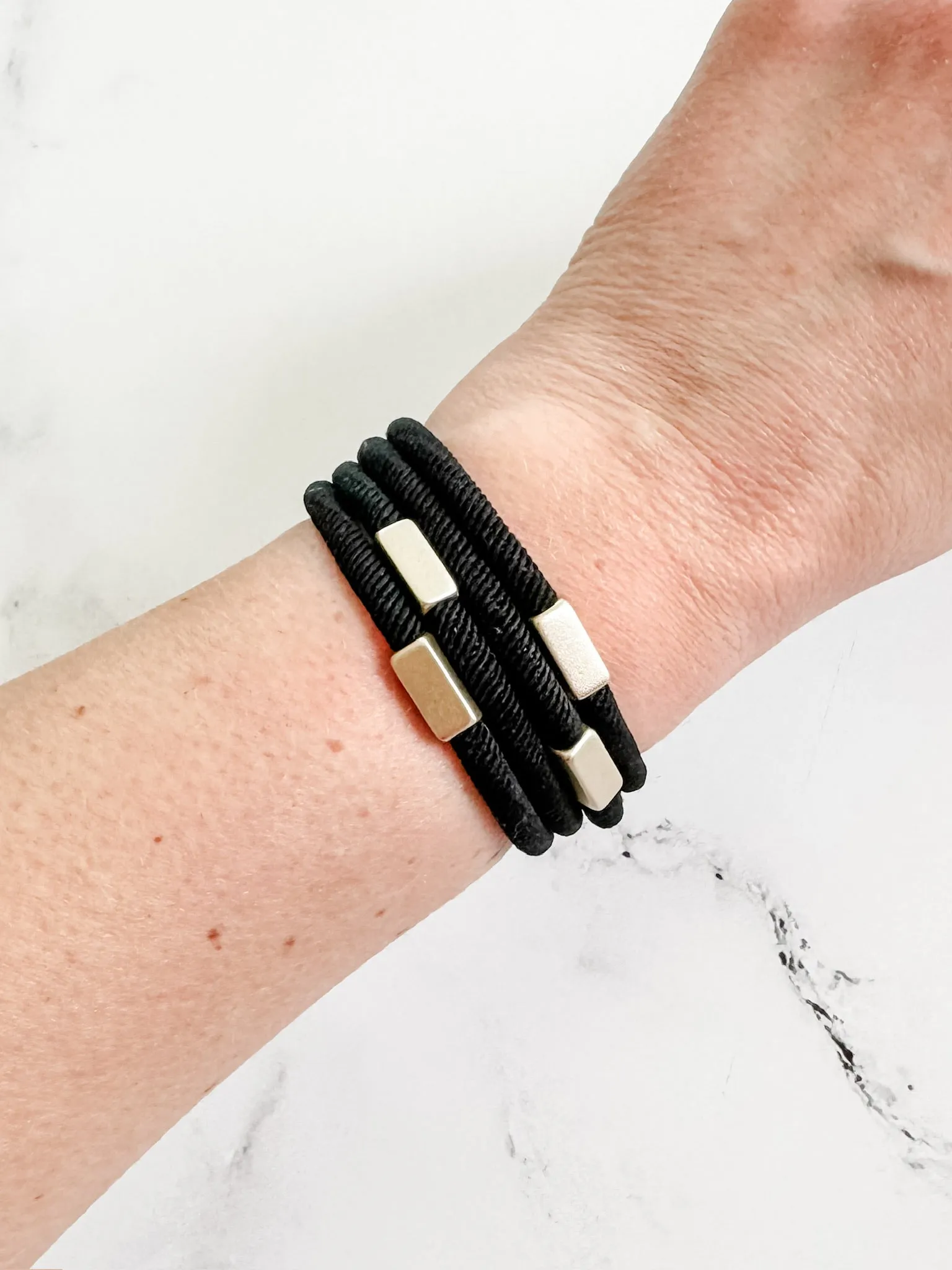 IN STOCK Hair Tie Bracelet Sets - Neutral Gold Accents | Hair Accessories FINAL SALE