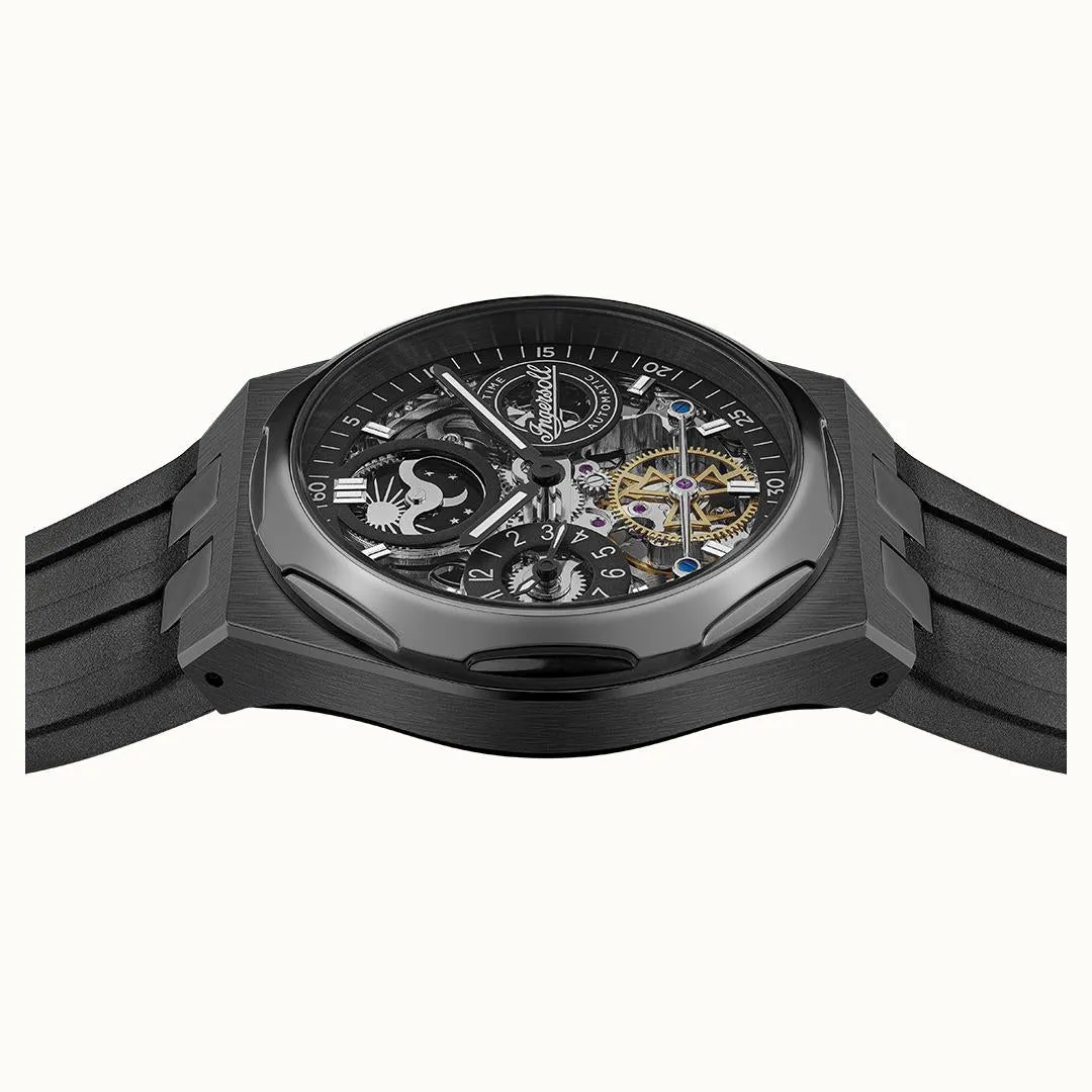 Ingersoll Automatic Black Skeleton Dial Analog Men's Watch - I12908