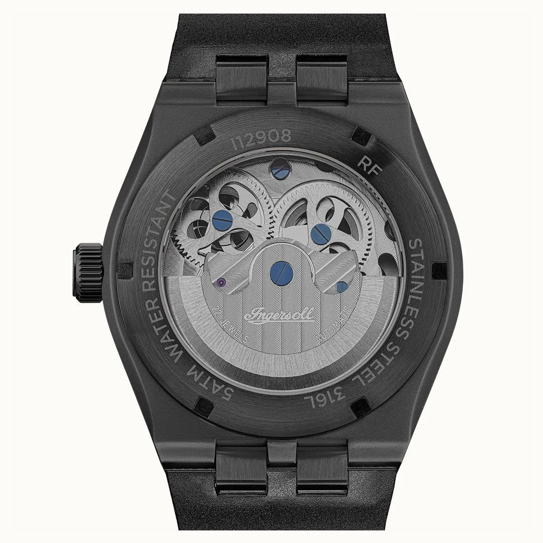 Ingersoll Automatic Black Skeleton Dial Analog Men's Watch - I12908