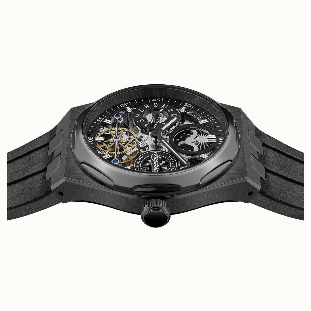 Ingersoll Automatic Black Skeleton Dial Analog Men's Watch - I12908