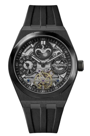 Ingersoll Automatic Black Skeleton Dial Analog Men's Watch - I12908