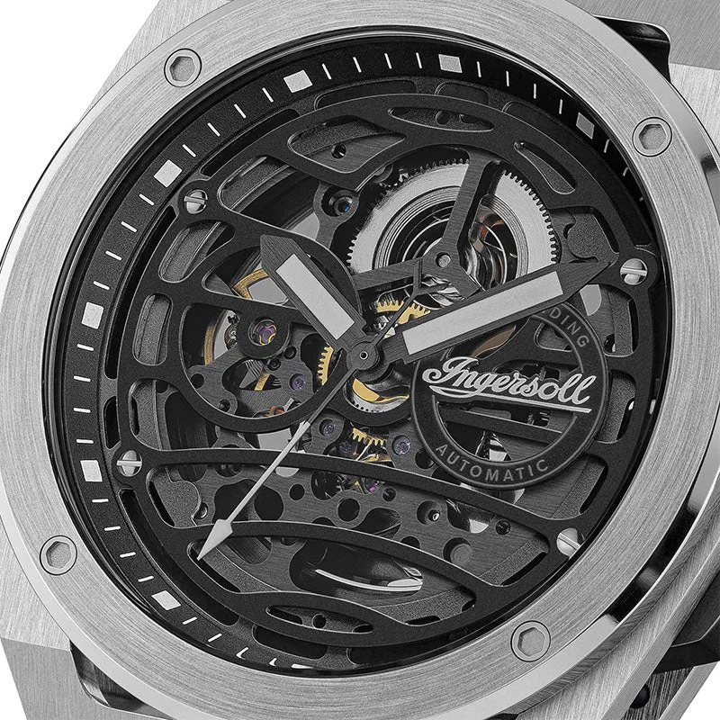 Ingersoll Automatic Black Skeleton Dial Analog Men's Watch - I15203