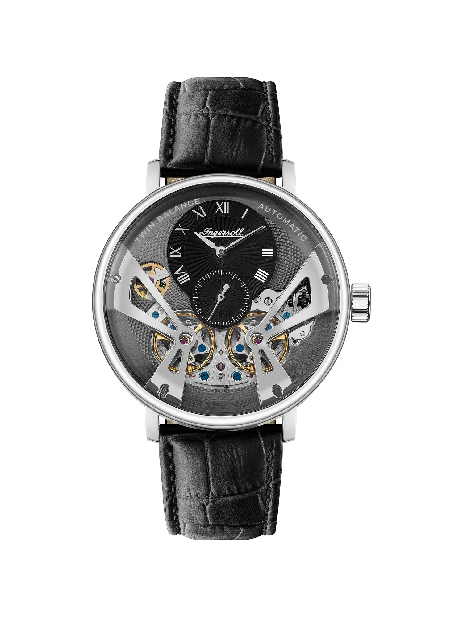 Ingersoll Automatic Grey Skeleton Dial With Lifetime Warranty Analog Watch - For Gents  I13103
