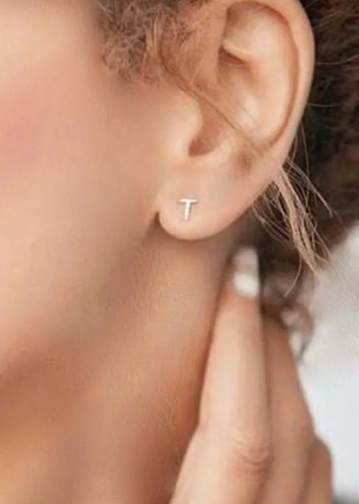 Initial Earrings