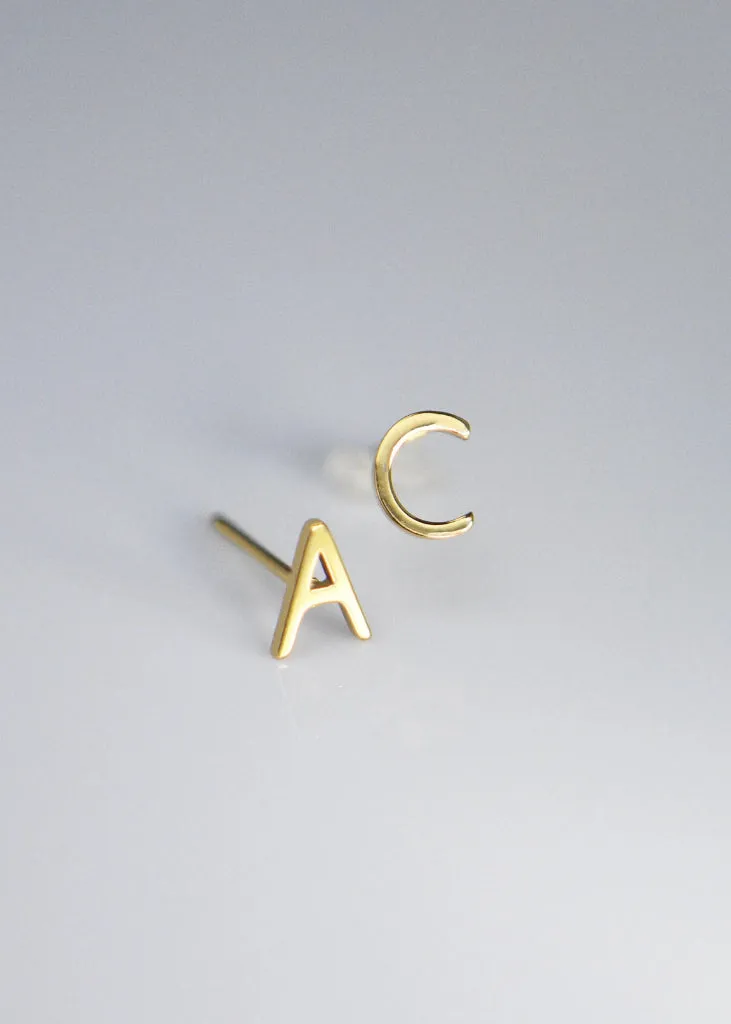 Initial Earrings