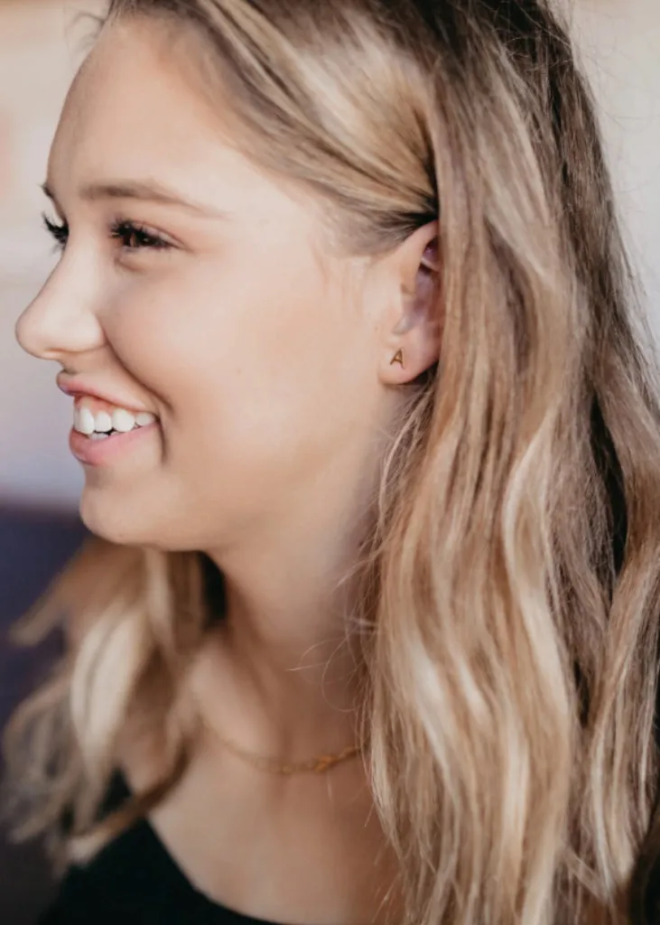 Initial Earrings