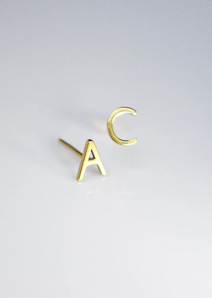 Initial Earrings