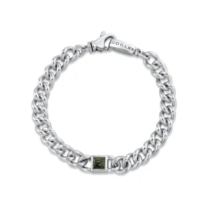 Inlay Curb Chain Bracelet, 6.90mm