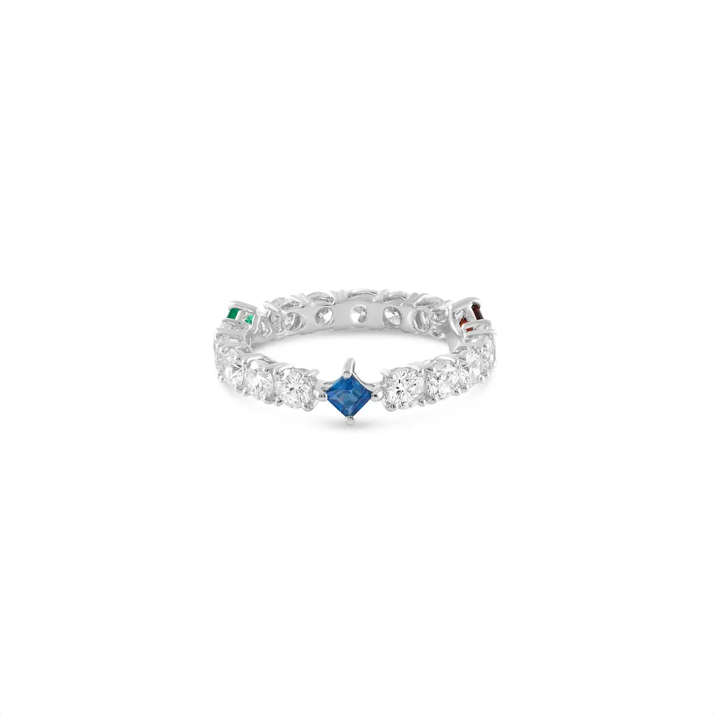 Interval Birth-stones Eternity Ring