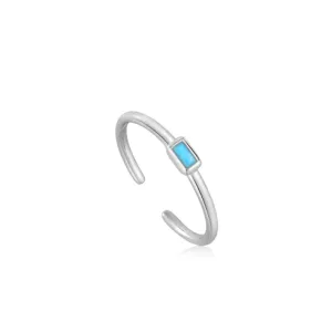 INTO THE BLUE SIL TURQ RING