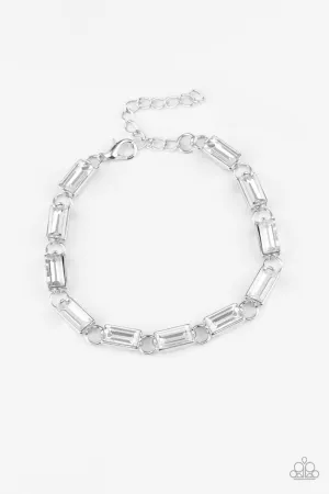 Irresistibly Icy White Paparazzi Bracelet