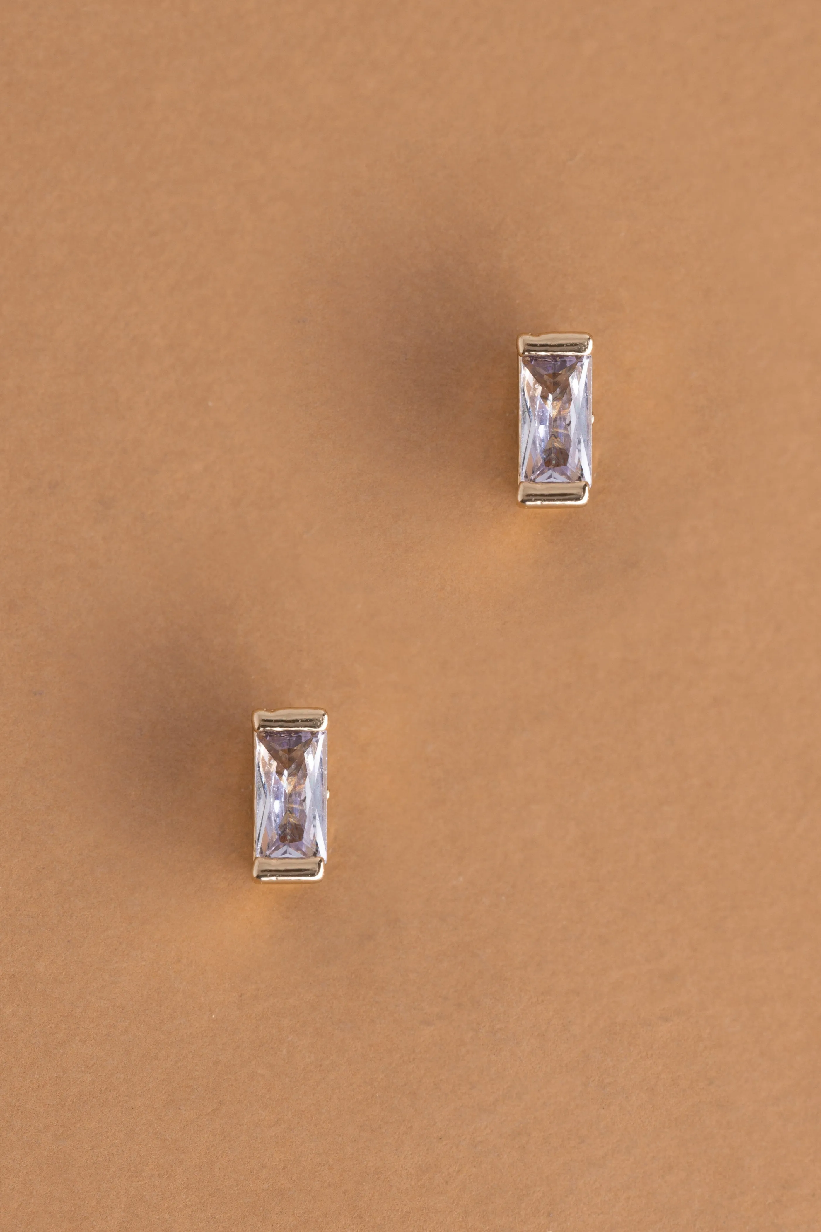 June Lavender Stud Earrings