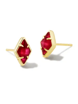 Kendra Scott Kinsley Stud Earring - Gold & Raspberry
