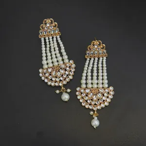 Kundan Pearls Jhumar Earings