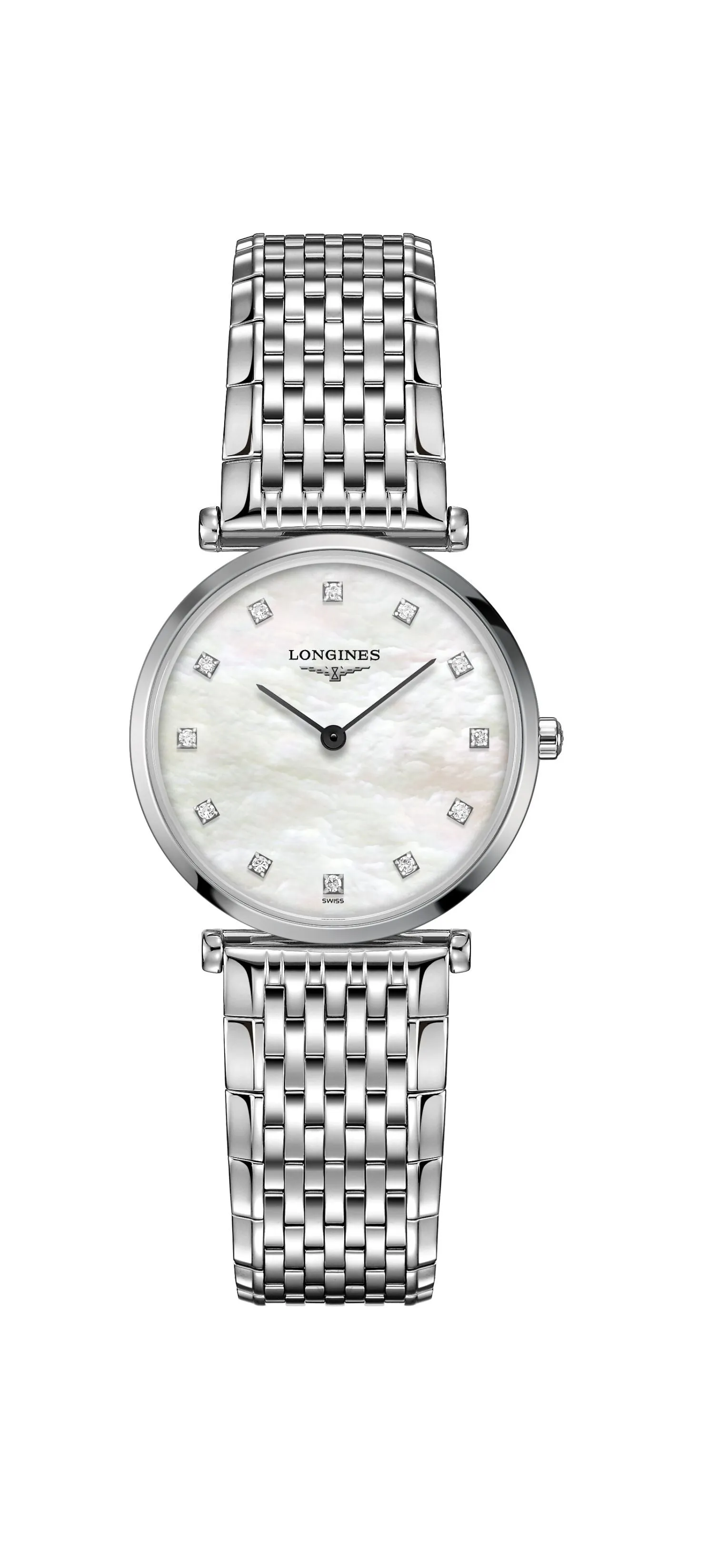 La Grande Classique Diamonds 29mm Silver Stainless Steel Bracelet