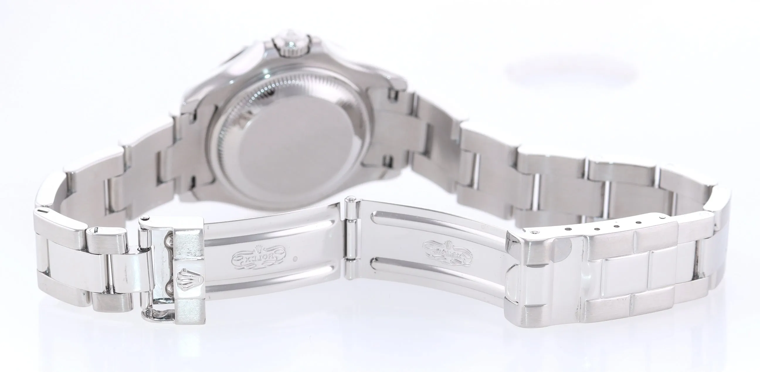 Ladies Rolex Yacht-Master 169622 Steel Platinum Dial Rolesium 29mm Watch Box