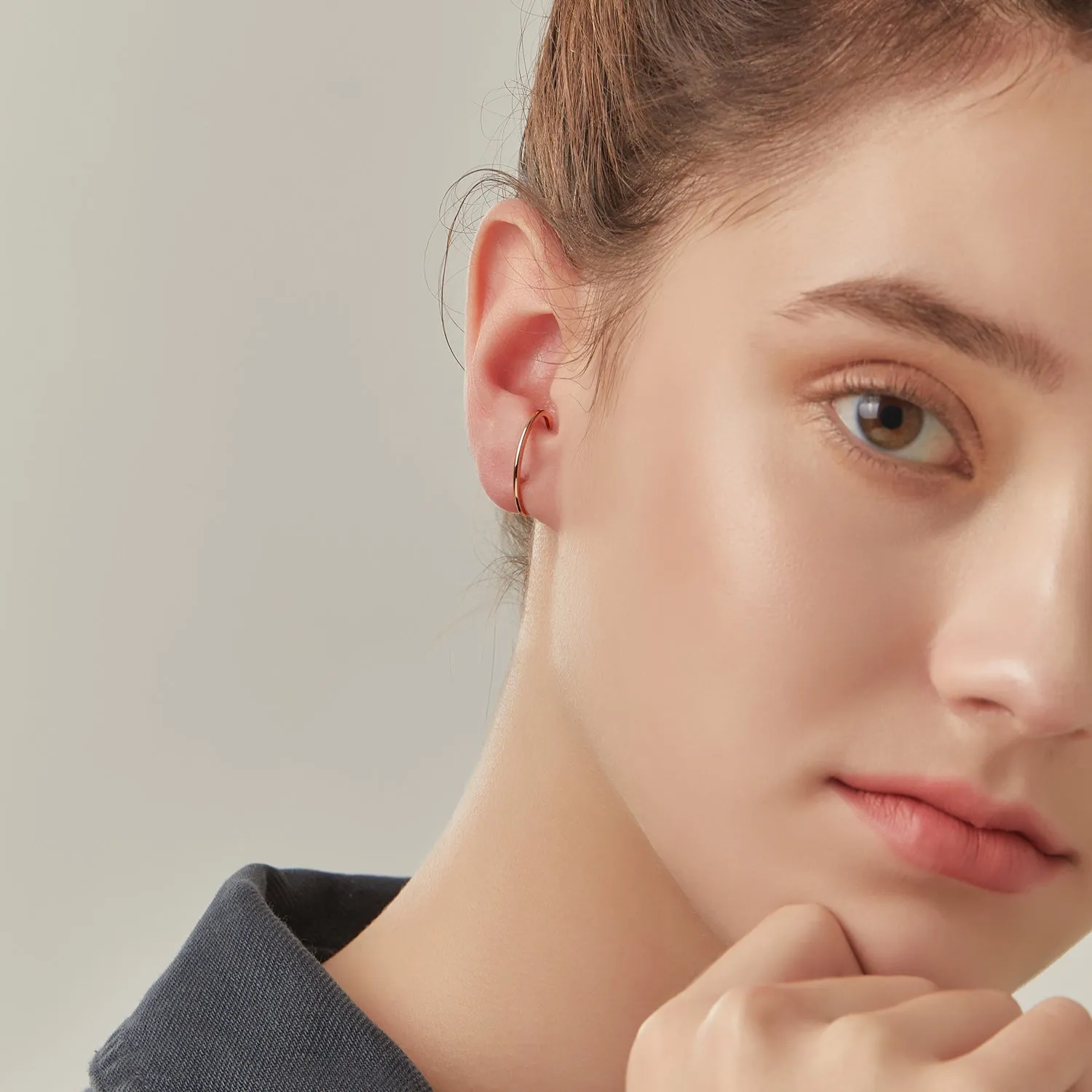 L'air de Paris Gold One-sided Earring JDLERSS02XX