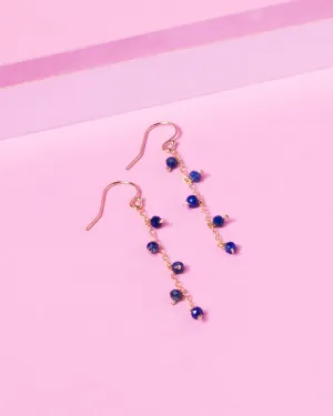 LAPIS 14K GOLD FILLED DROP EARRINGS