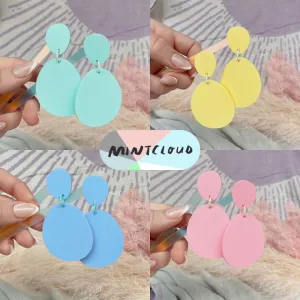 Large Pastel Droplets Dangles - Various Colours