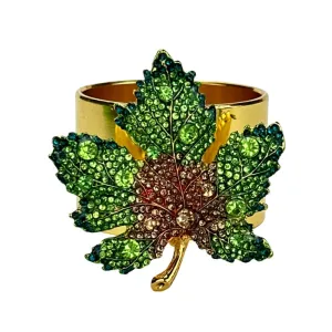 Leaf Napkin Rings - Green (Set of 4)