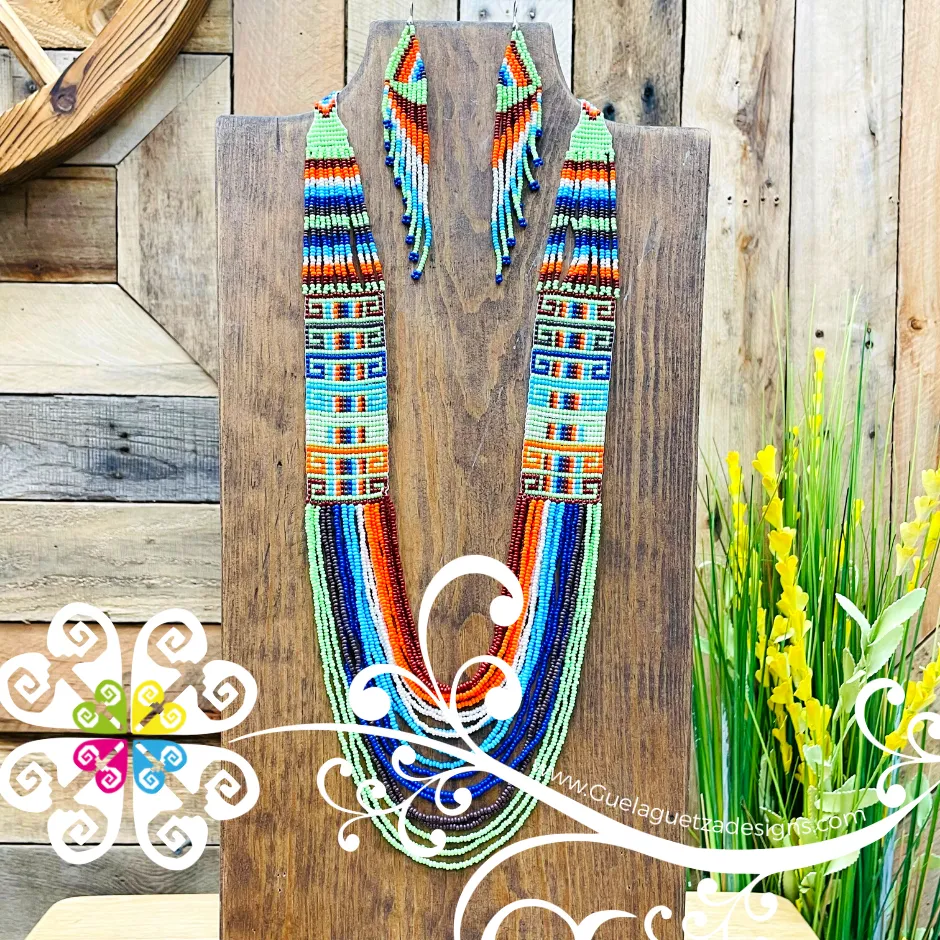 Long Greca Beaded Set