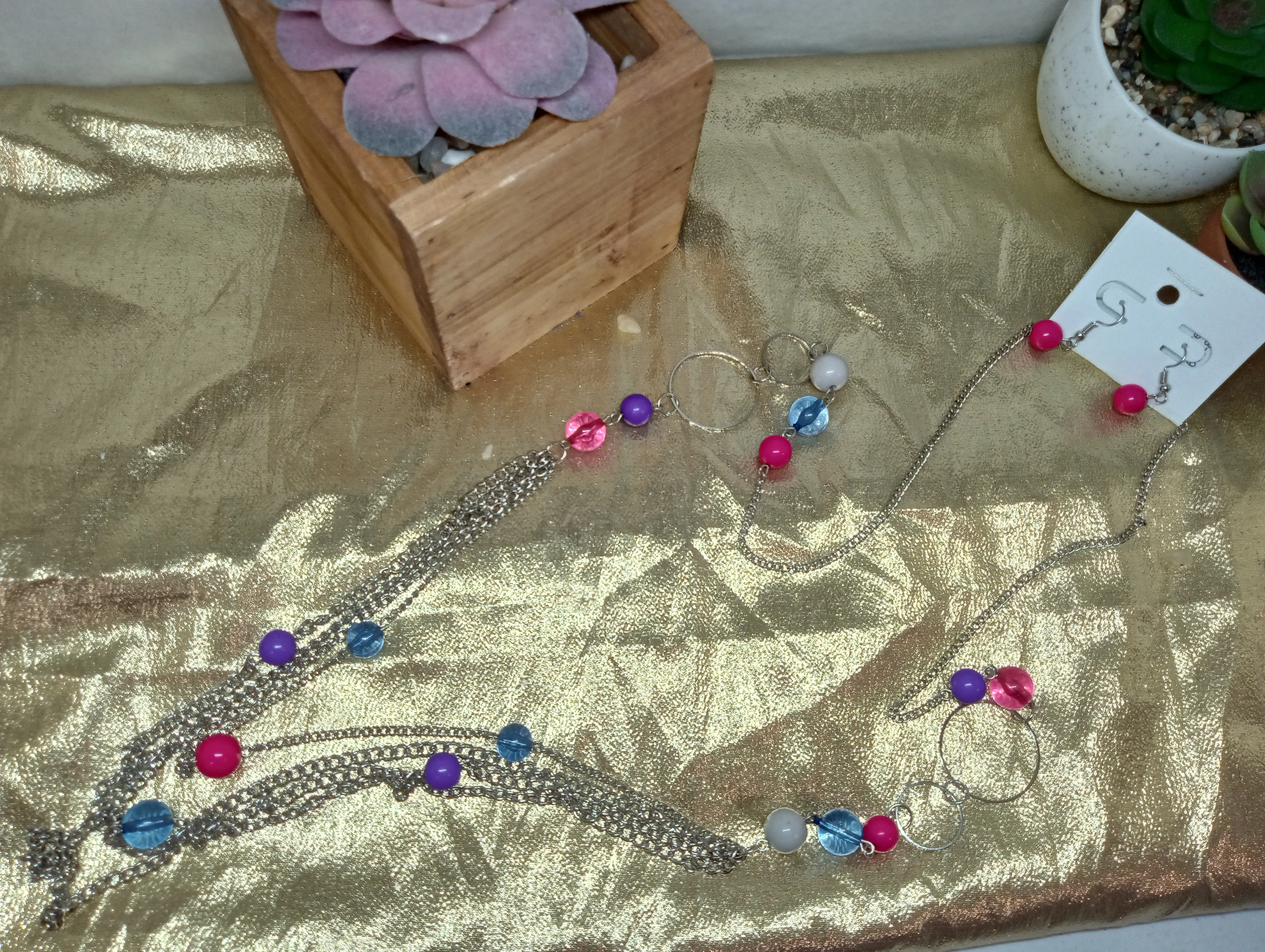 Long Necklaces and Earring Set