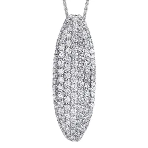 Long Pavé Diamond Pendant