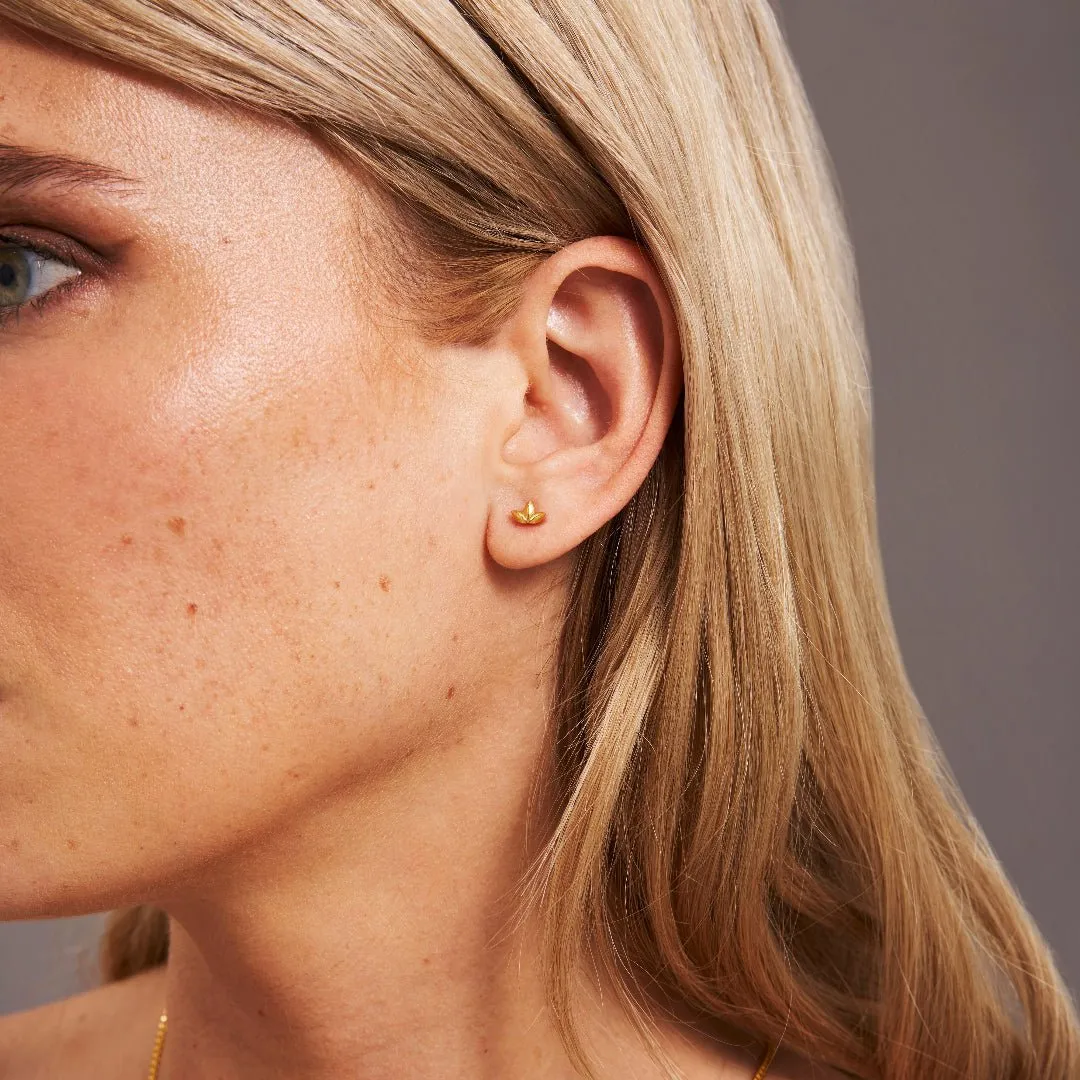 Lotus Stud Earrings
