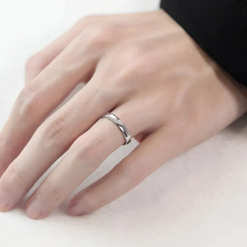Love Couple Bands | Pure Certified Silver