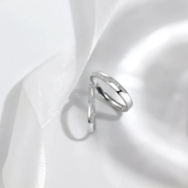 Love Couple Bands | Pure Certified Silver