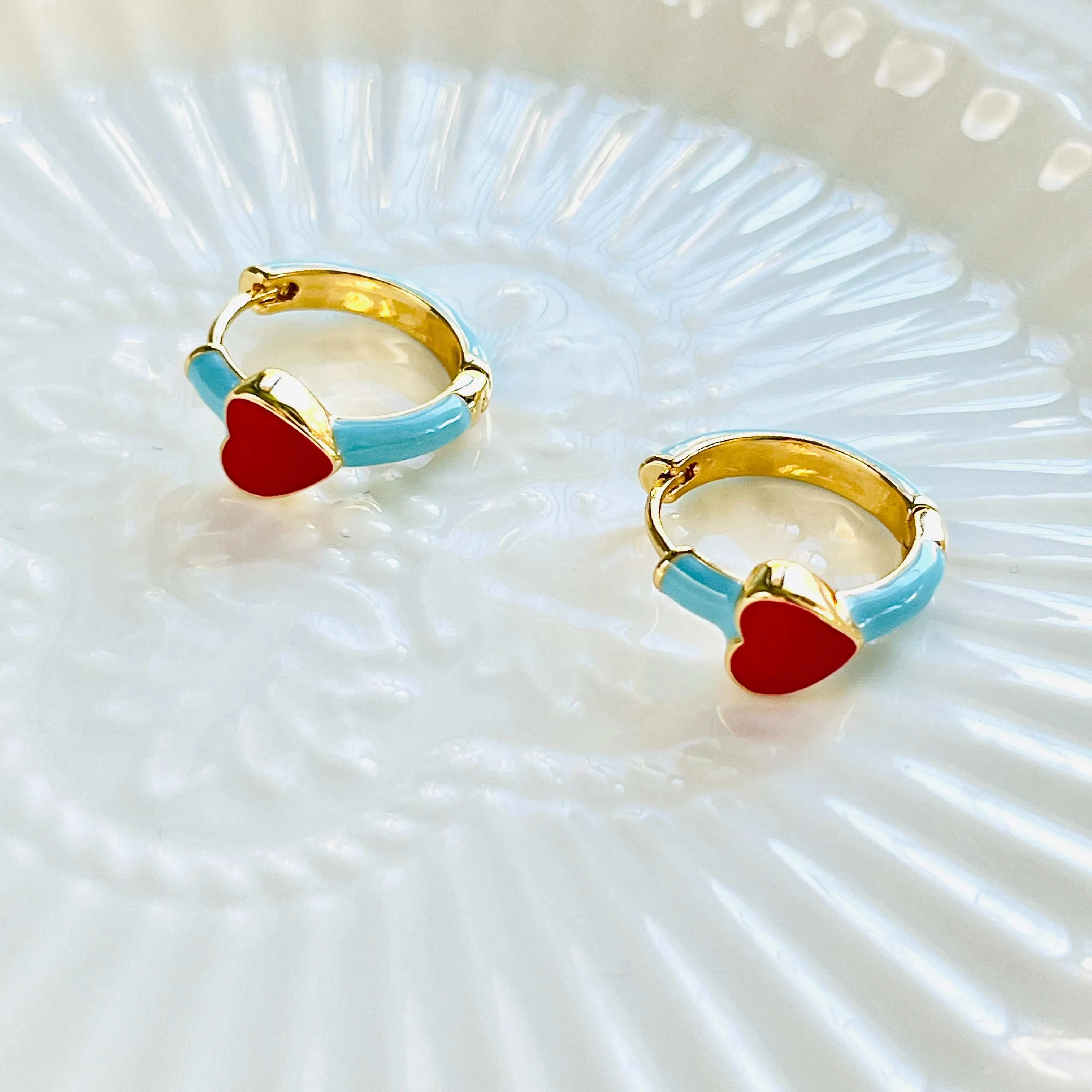 Love Heart Hoop Earrings