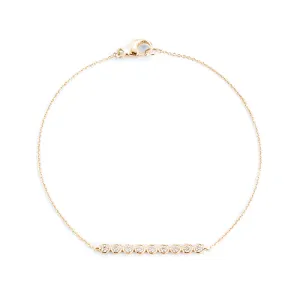 Lulu Jack Bar Bracelet in Yellow Gold