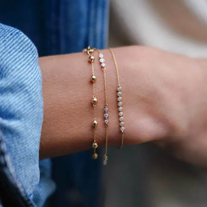 Lulu Jack Bar Bracelet in Yellow Gold