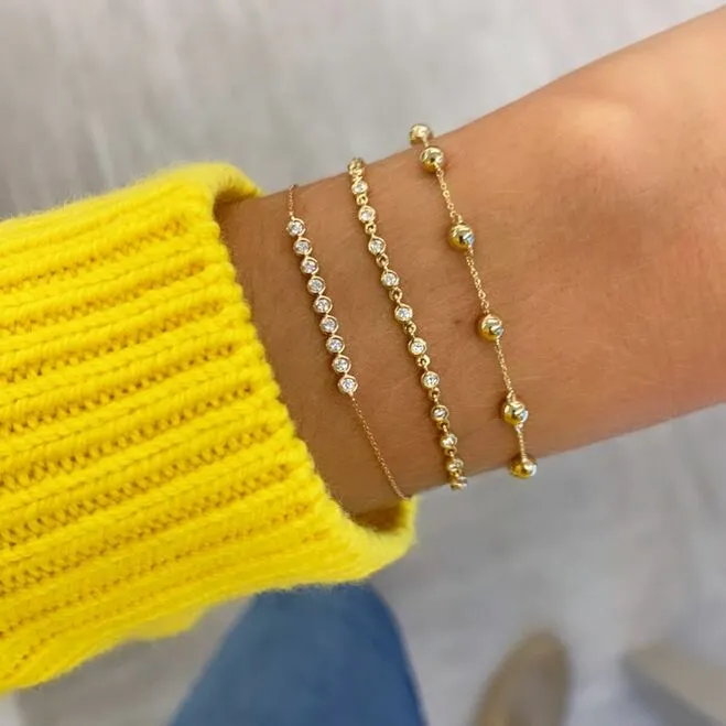 Lulu Jack Bar Bracelet in Yellow Gold