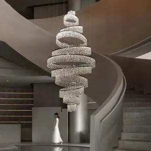 Luxury Crystal Grand Staircase Chandelier