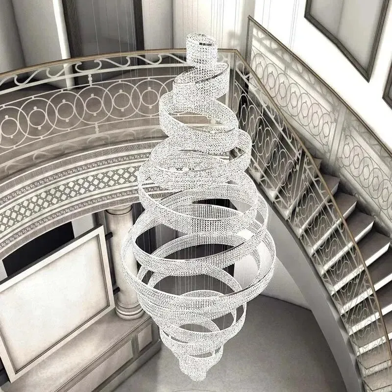 Luxury Crystal Grand Staircase Chandelier