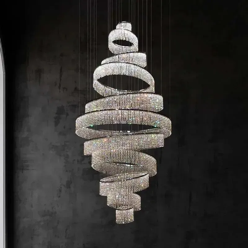 Luxury Crystal Grand Staircase Chandelier