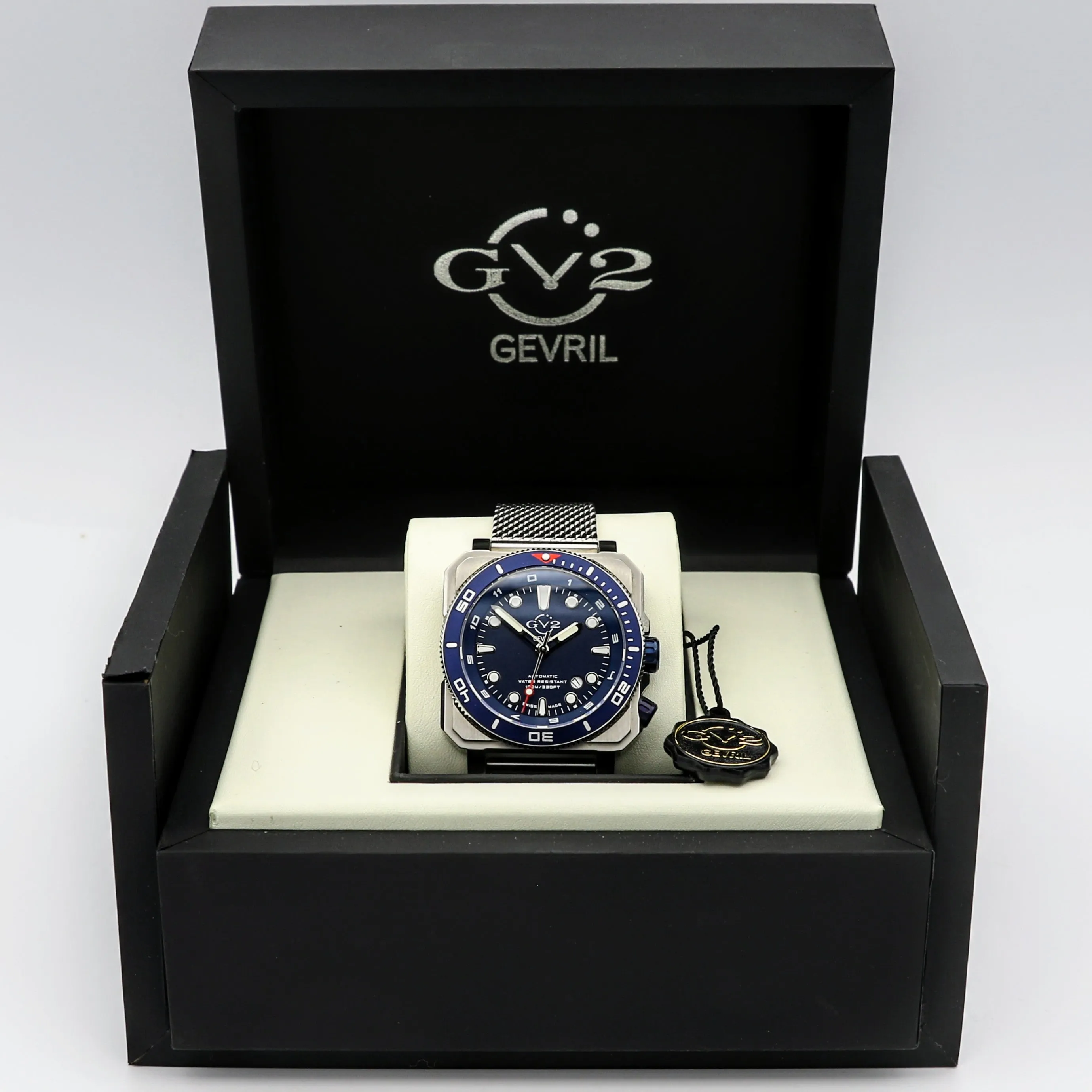Luxury Gevril Wristwatch GV2 XO Submarine 44 Swiss Automatic Limited-Edition Watch