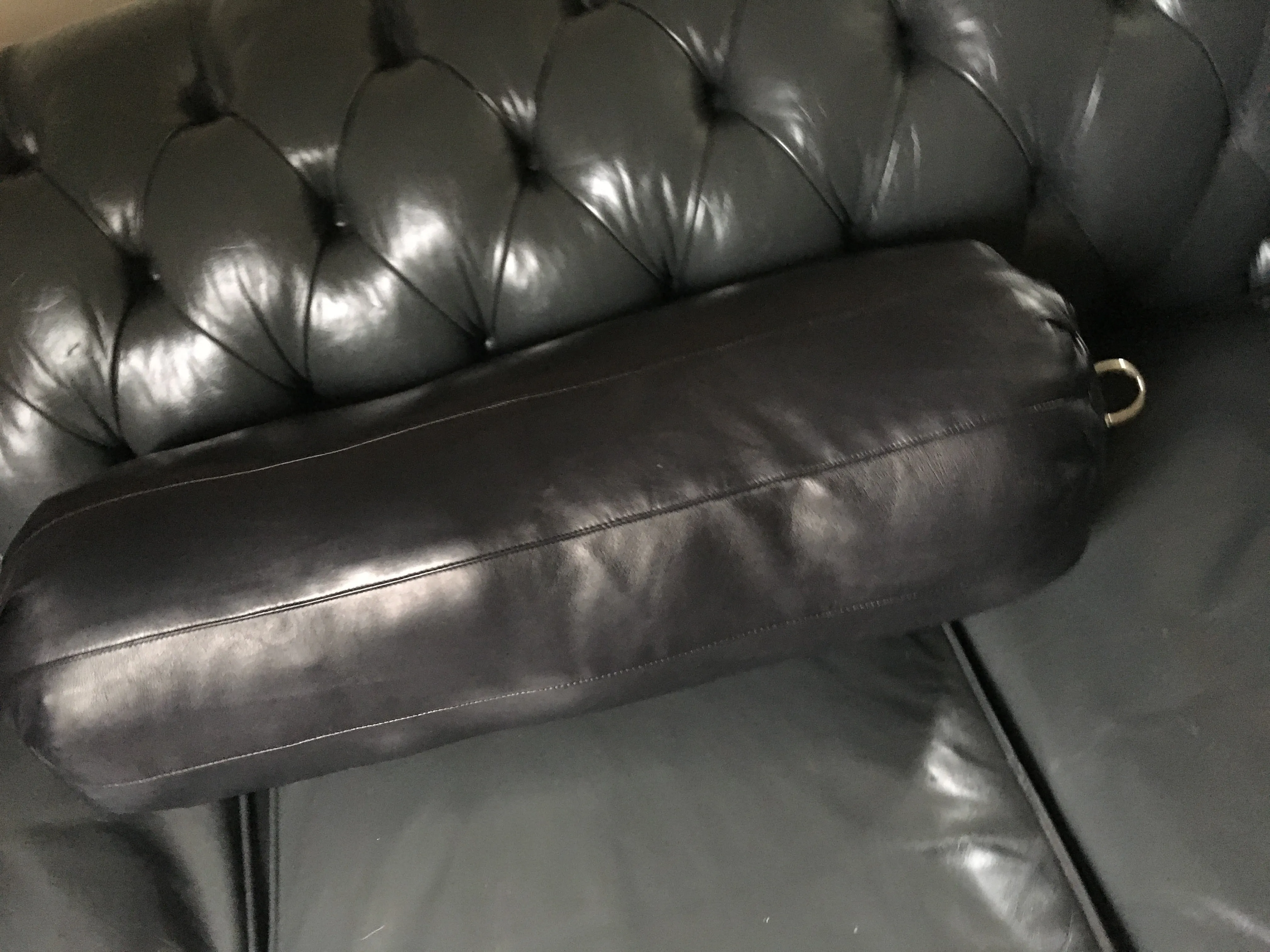 Luxury Leather Bolster Cushion