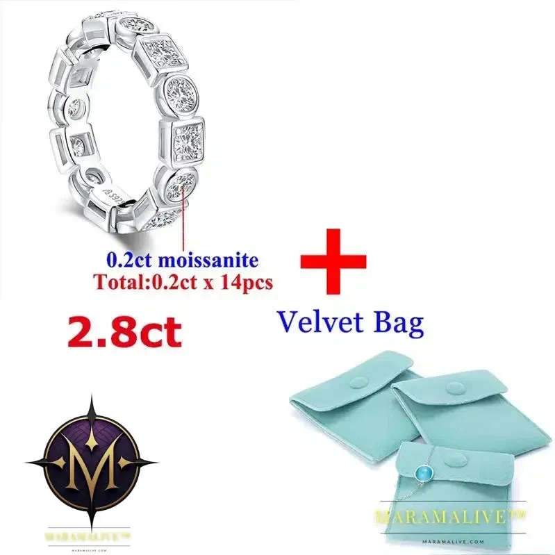Luxury Moissanite Diamond Rings for Women - Stunning Jewelry