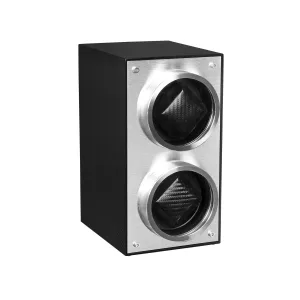 Mainspring Raceday Flemington Dual Slot Watch Winder Asphalt Black