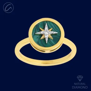 Majestic Star Accented 18K Gold   Diamond Ring