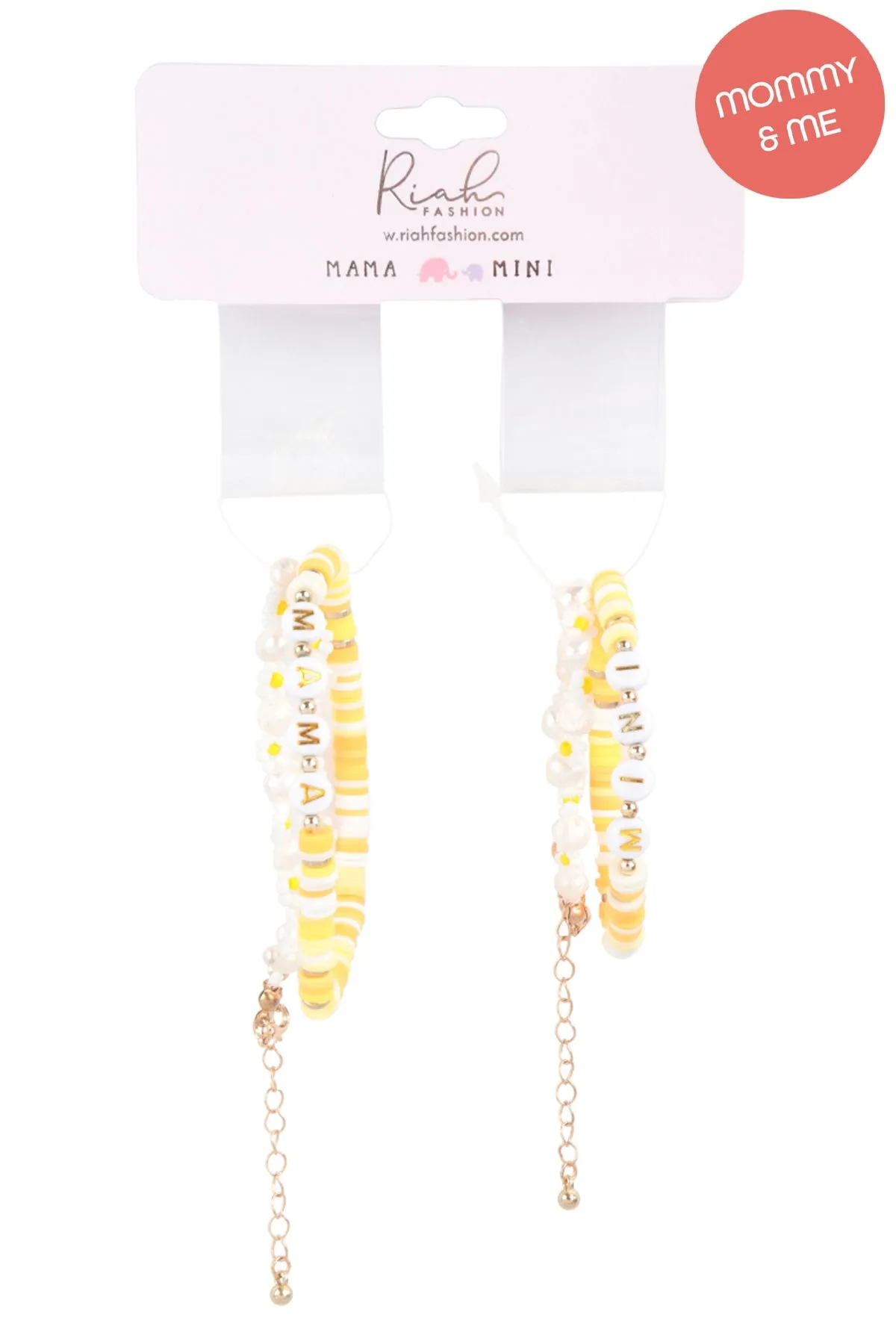 MAMA & MINI FIMO FLOWER BRACELET SET