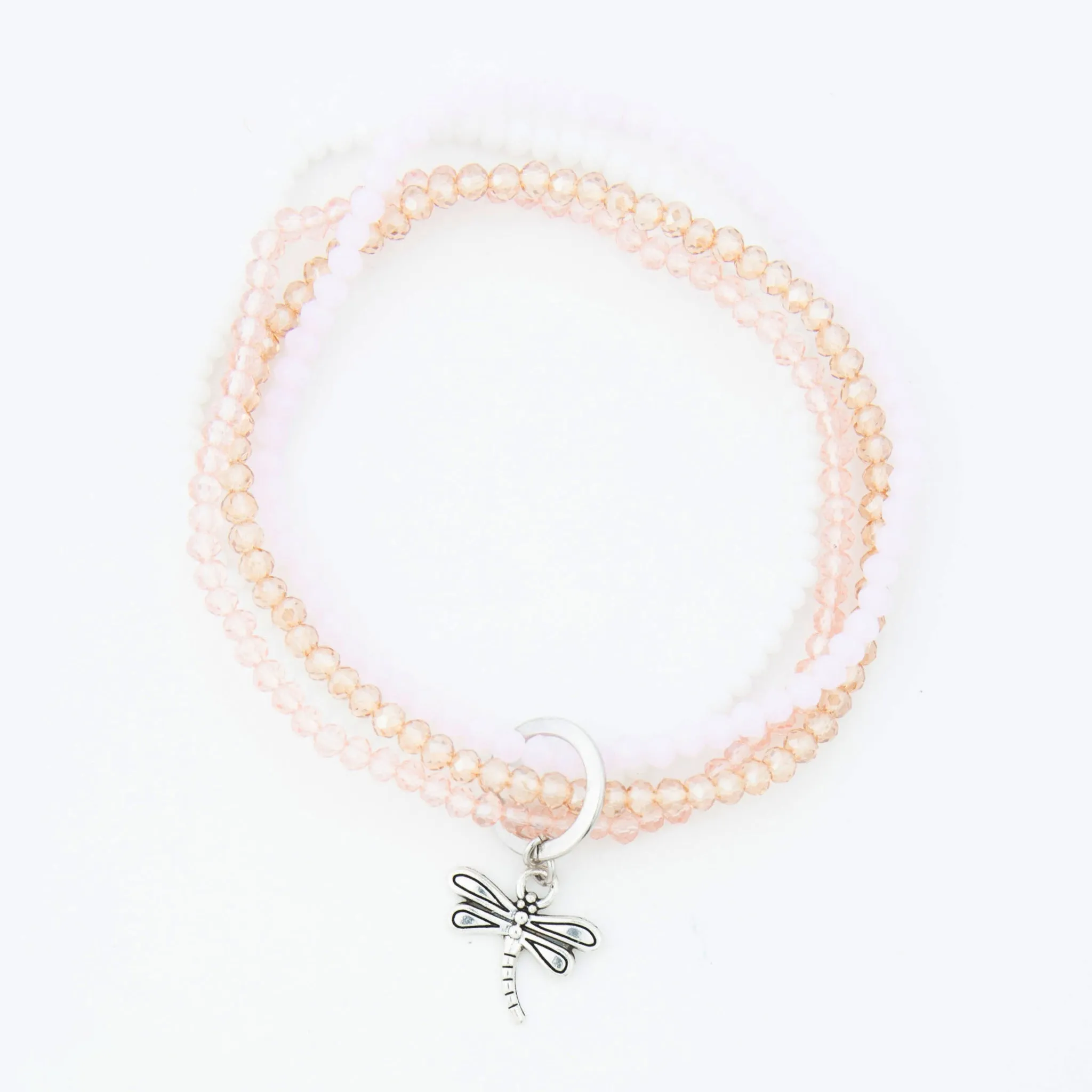 Mariya Multi Row Dragonfly Charm Bracelet