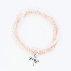 Mariya Multi Row Dragonfly Charm Bracelet