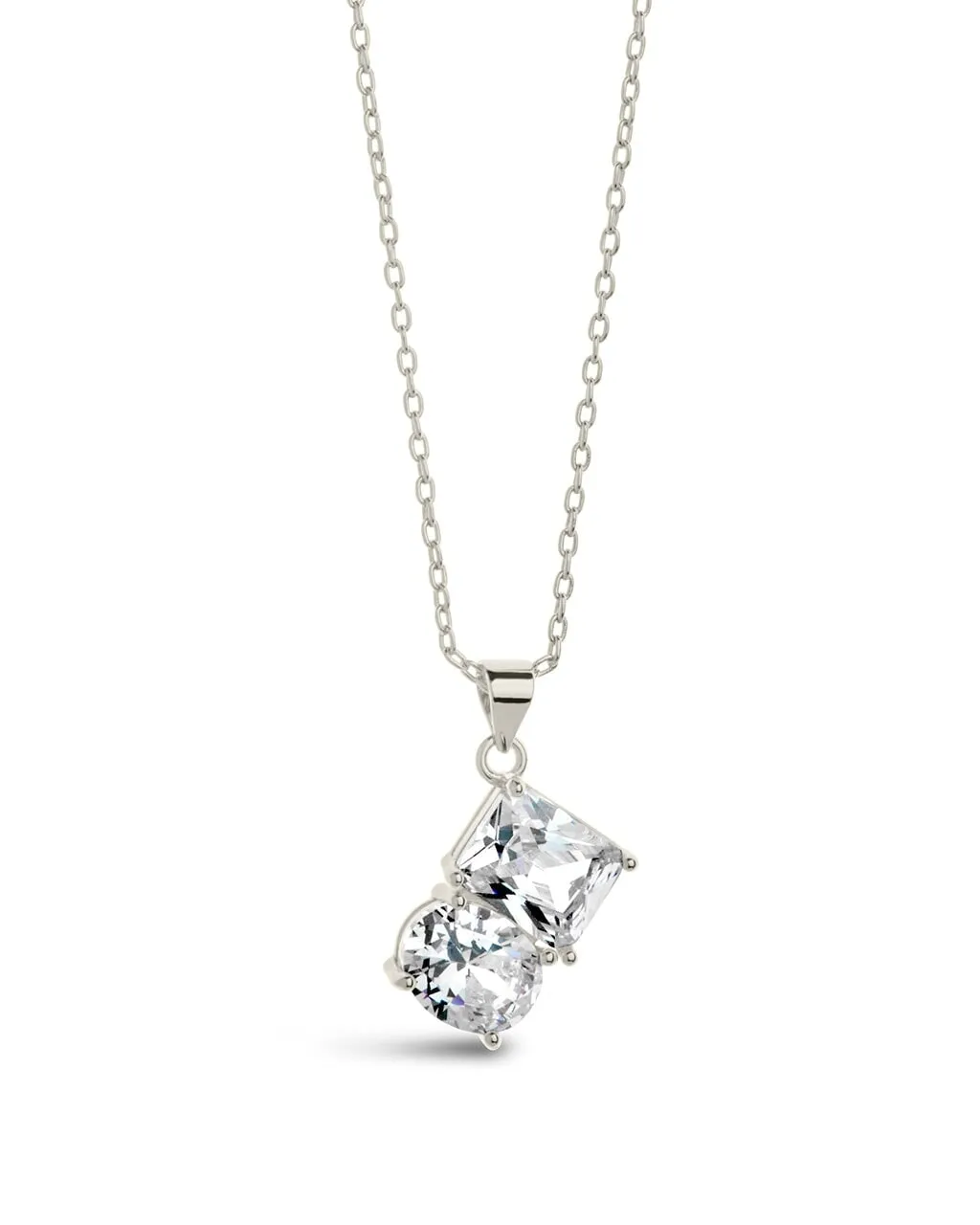 Marla CZ Toi et Moi Necklace and Cocktail Ring Set