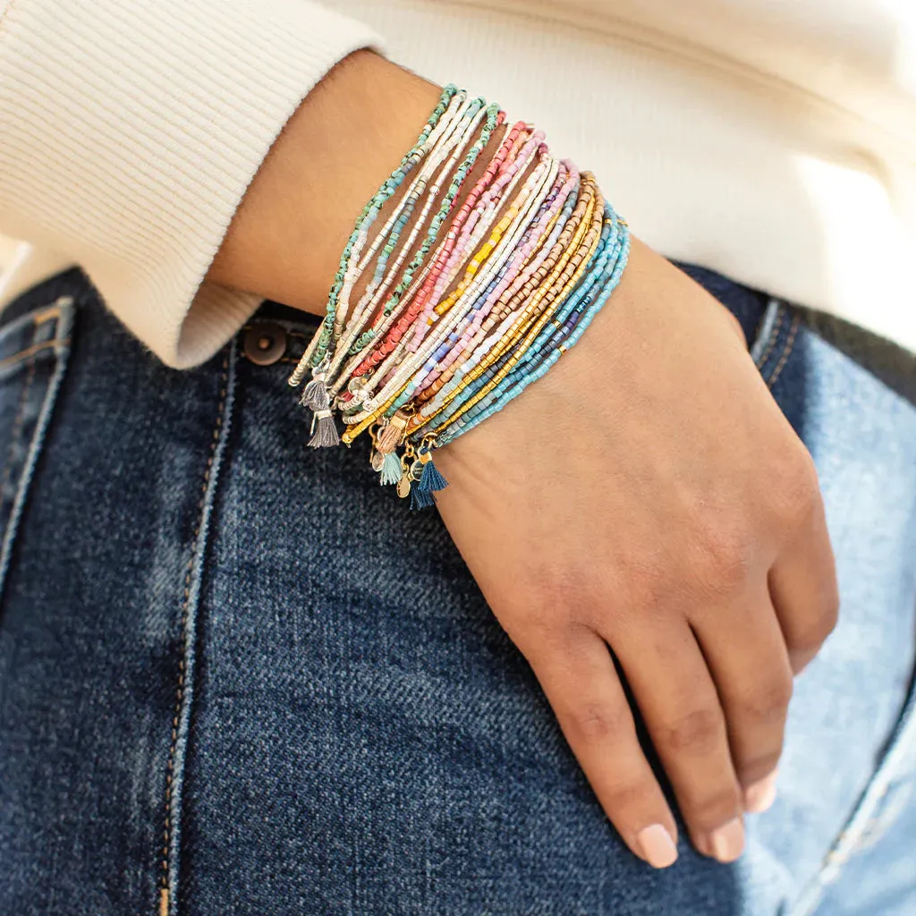 MB002 Chromacolor Bracelet Trio Blush Multi Silver