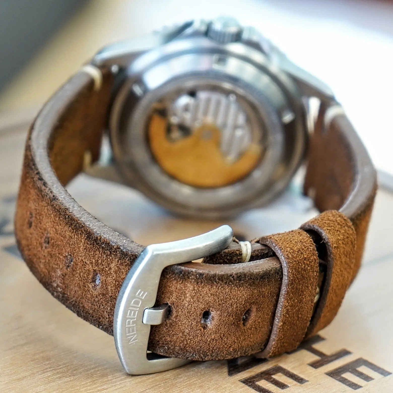 MECCANICHE VENEZIANE Nereide Automatic Watch Blue Dial & Bezel Date Diver Wristwatch - Outer Box & Papers