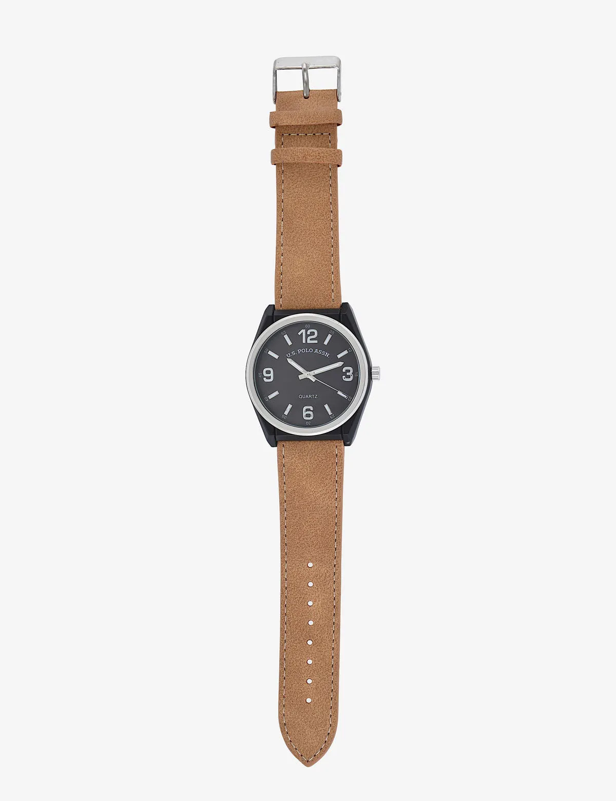 MENS CLASSIC BROWN STRAP WATCH