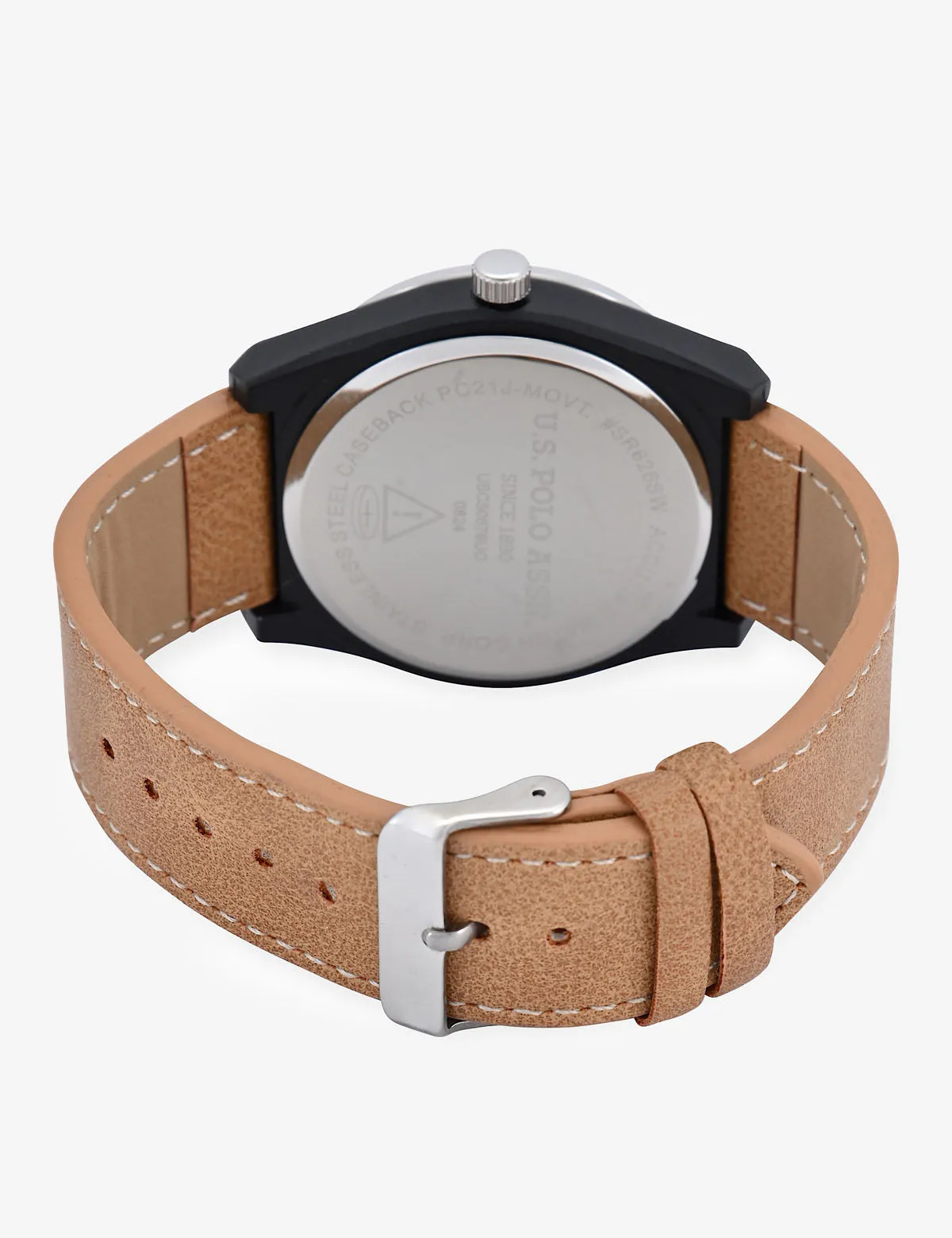 MENS CLASSIC BROWN STRAP WATCH